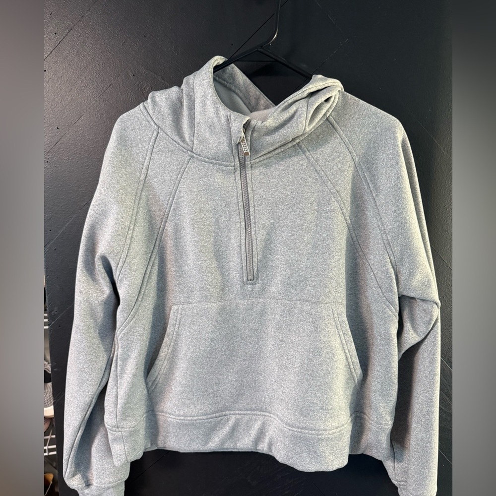 Grey crop hoodie